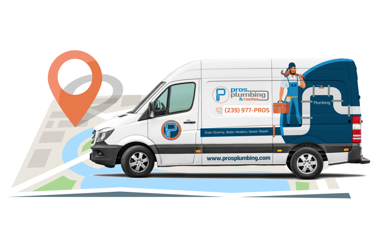 Naples Florida Plumbing Van With Map